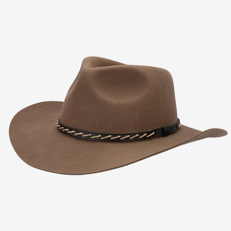Avenel Boone Australian Wool Felt Outback Hat camel