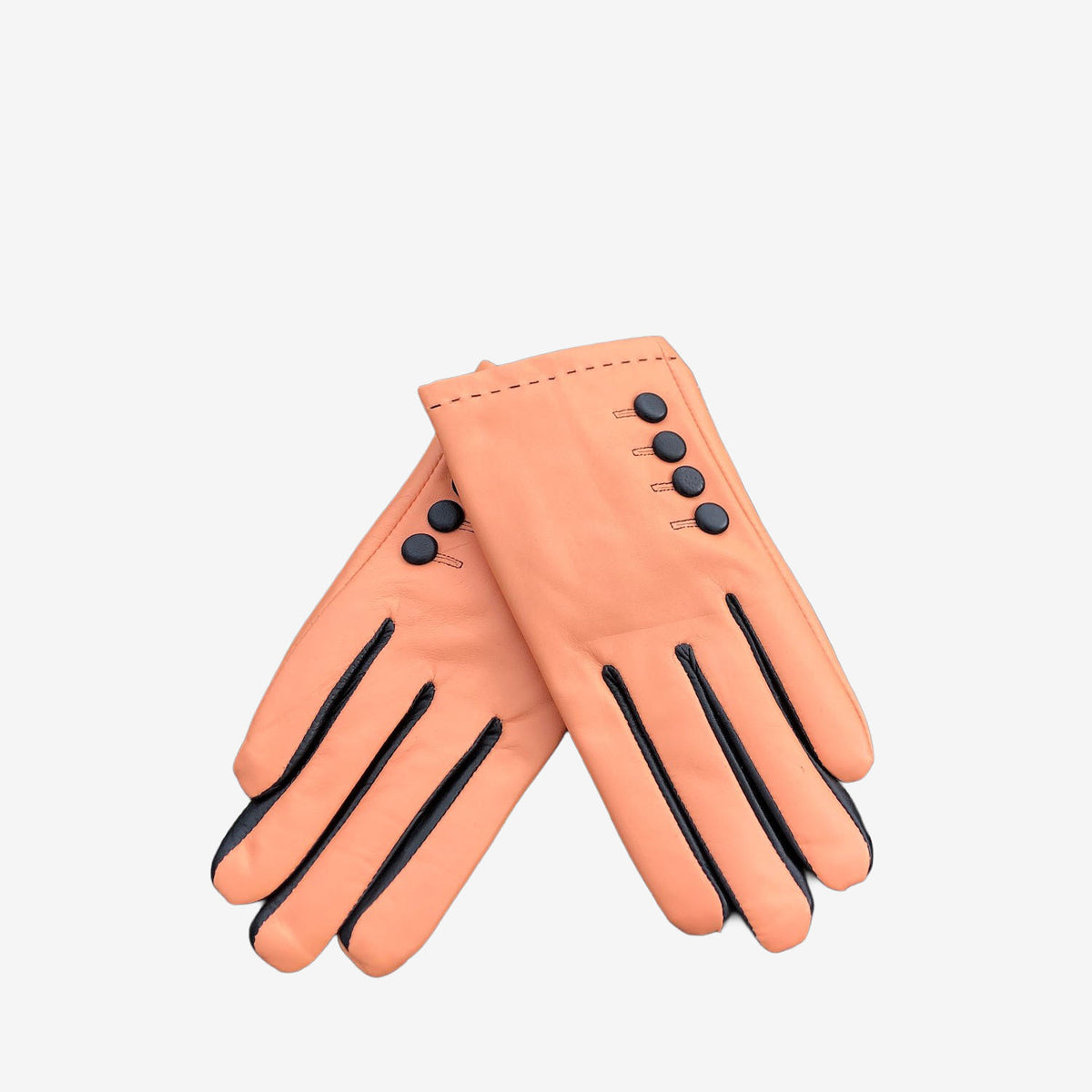 Avenel Button Sheepskin Leather Gloves