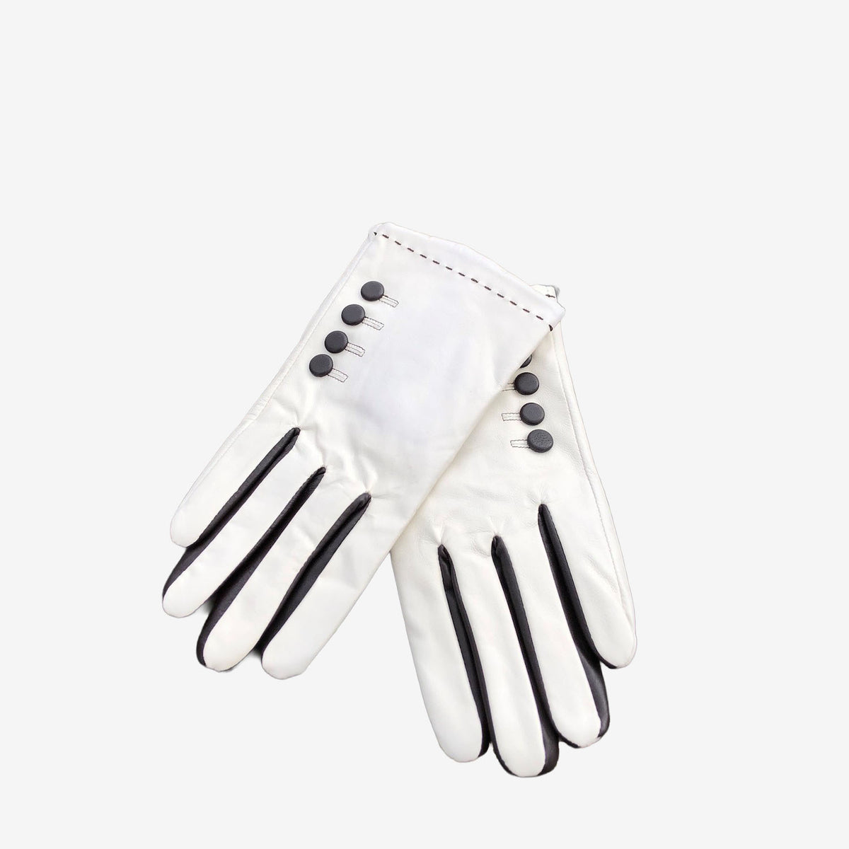 Avenel Button Sheepskin Leather Gloves