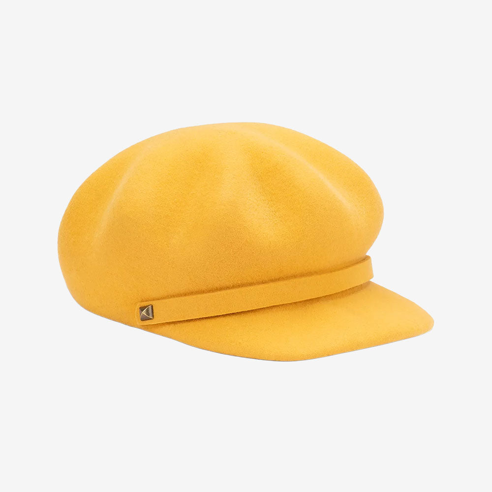 Avenel Gianna Wool Felt Cap mustard