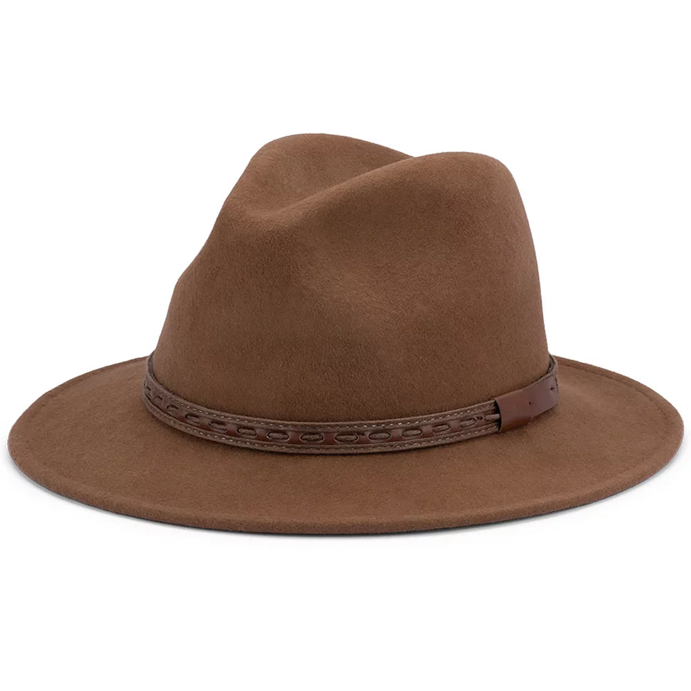 Avenel Johnny Crushable Wool Felt Safari Hat bark
