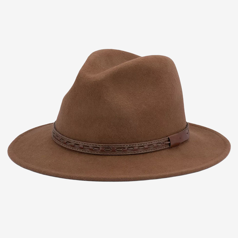 Avenel Johnny Crushable Wool Felt Safari Hat bark