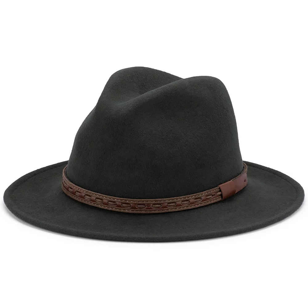Avenel Johnny Crushable Wool Felt Safari Hat black