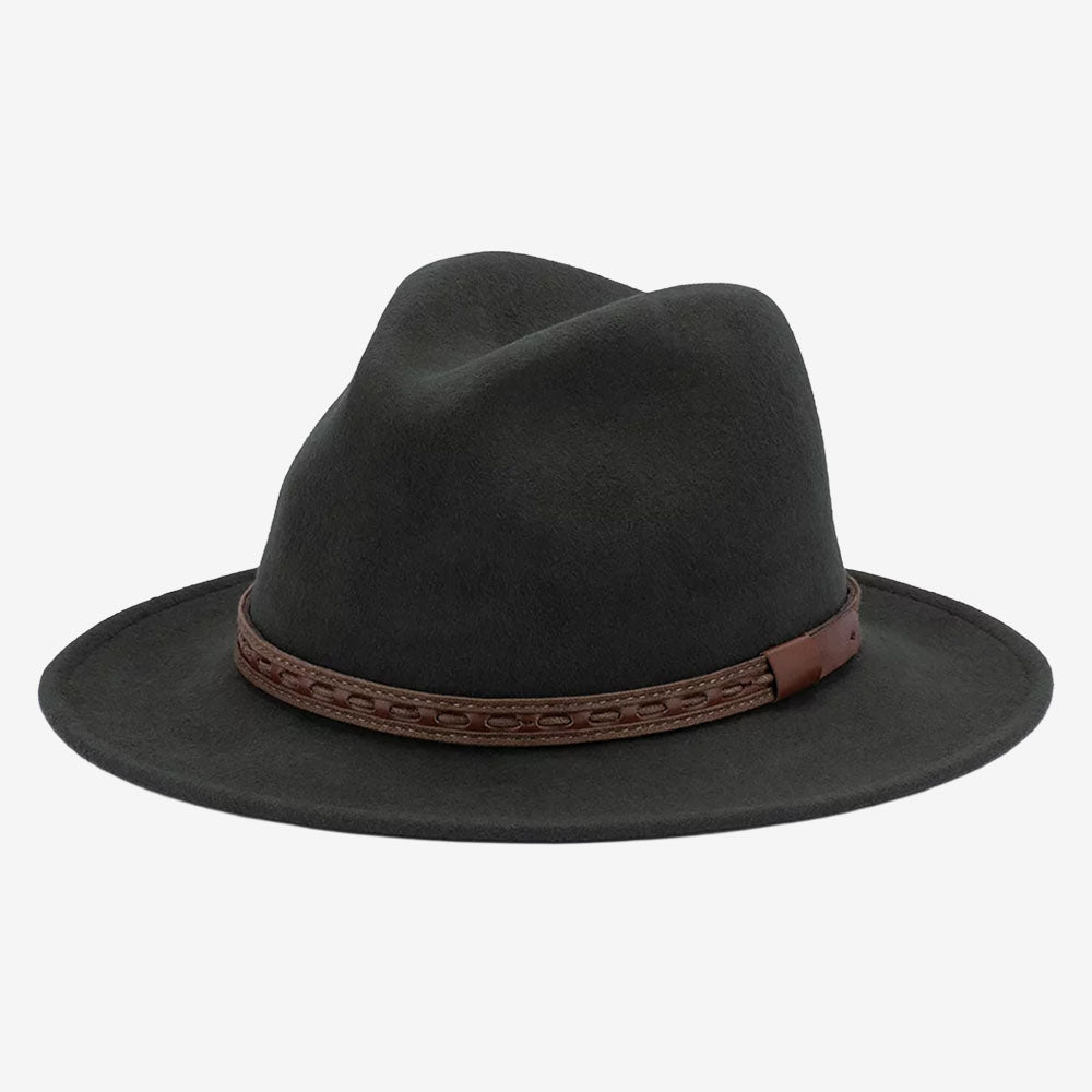 Avenel Johnny Crushable Wool Felt Safari Hat black
