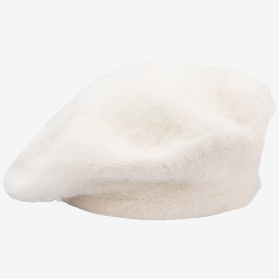 Avenel Mimi Angora Blend Beret ivory