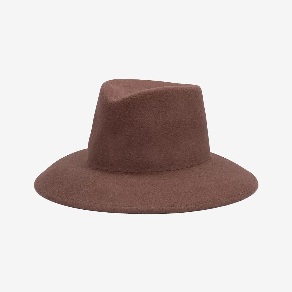 Avenel Payton Wool Felt Fedora chocolate