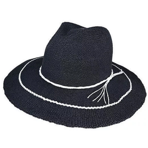 Avenel Seraphina Wide Brim Hat navy