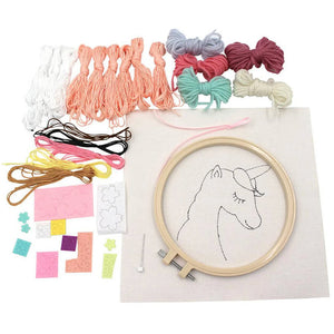 Birch Make & Play 3D Punch Needle Embroidery Kit unicorn