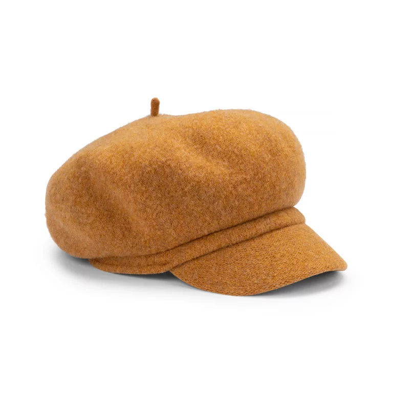 Avenel Henley Bakerboy Cap mustard