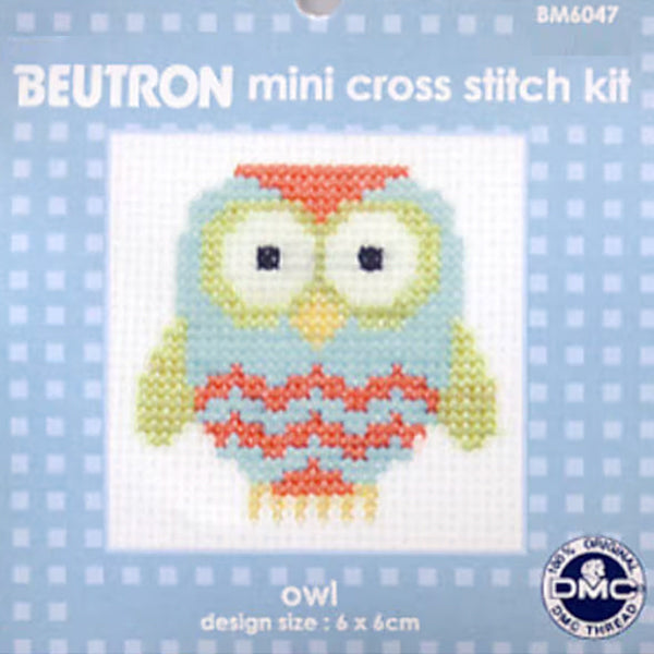 Beutron Mini Cross Stitch Kit owl