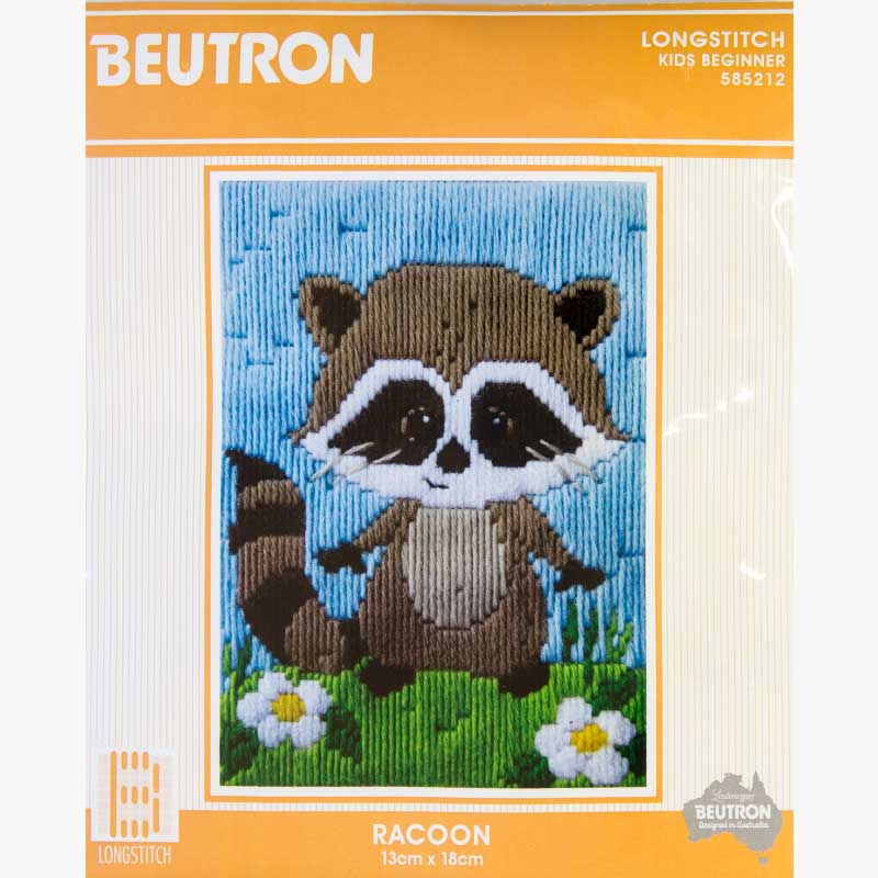 Beutron Long Stitch Kit - racoon