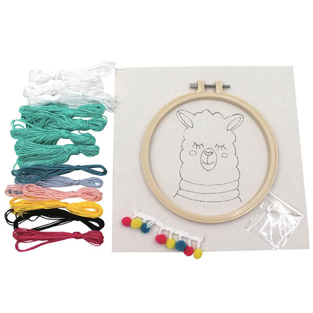 Birch Make & Play 3D Punch Needle Embroidery Kit llama