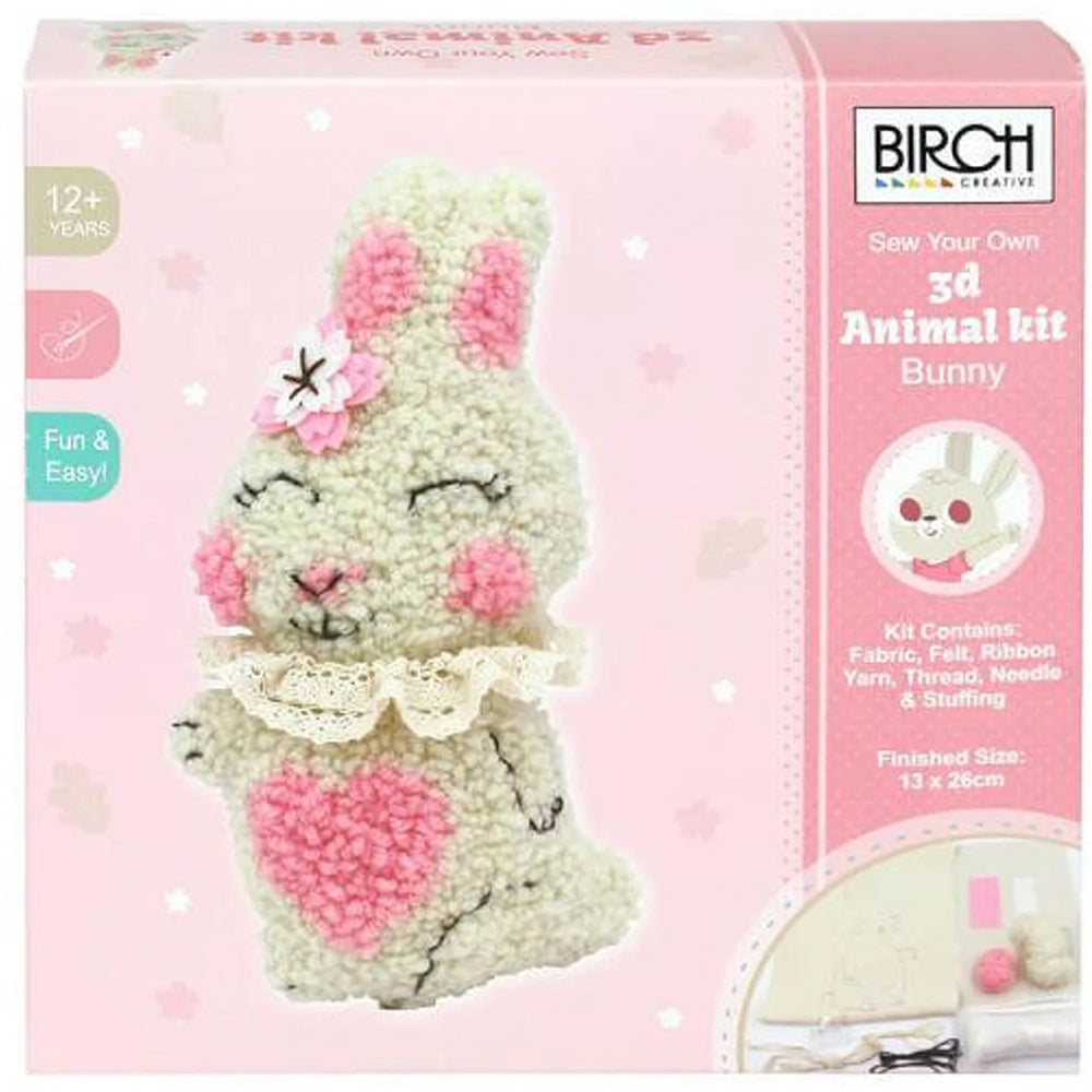 Birch Punch needle 3D Animal Kit bunny