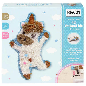 Birch Punch needle 3D Animal Kit unicorn