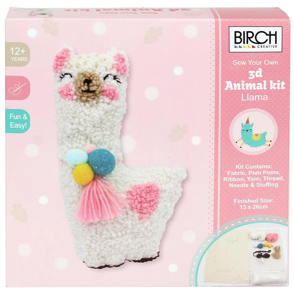 Birch Punch needle 3D Animal Kit Llama