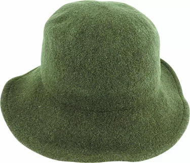 Poppi Boiled Wool Small Brim Hat olive