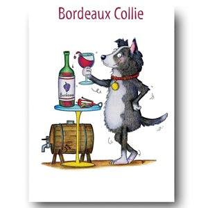 Bordeaux Collie Greeting Card