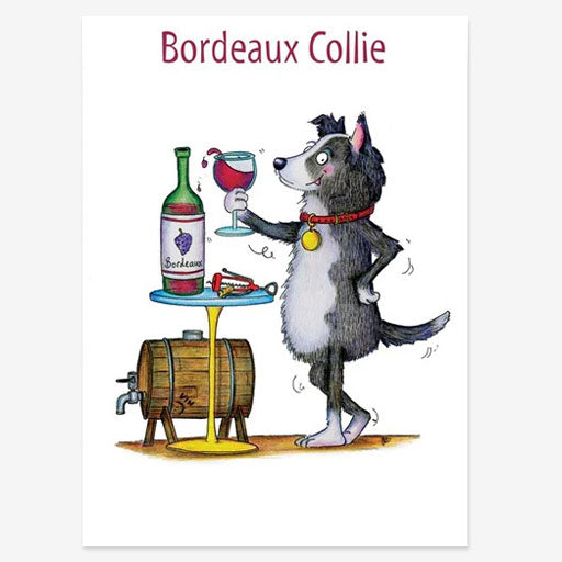 Bordeaux Collie Greeting Card