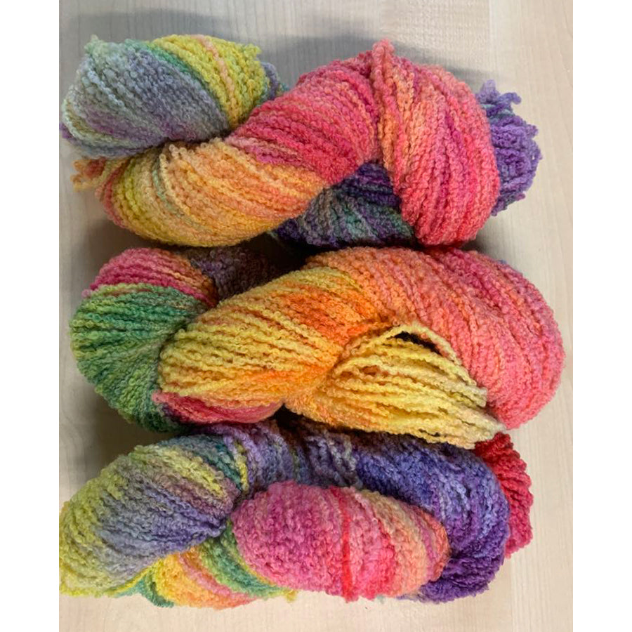 Nundle Hand Dyed Merino Boucle Cottage Garden