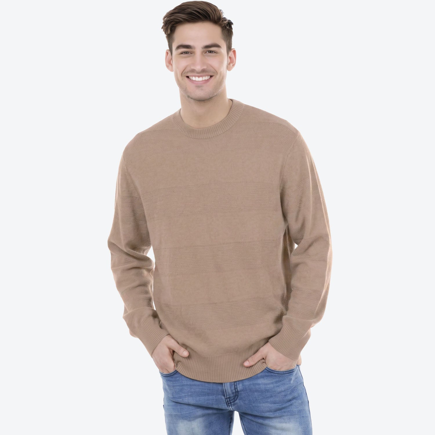 Bridge & Lord Self Stripe Crew Sweater