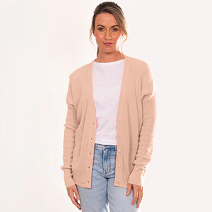 Bridge & Lord V.Neck Cardi with Detailed Back