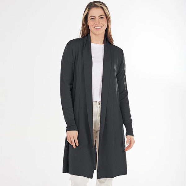 Bridge & Lord Wool & Cashmere ETE Cardi charcoal