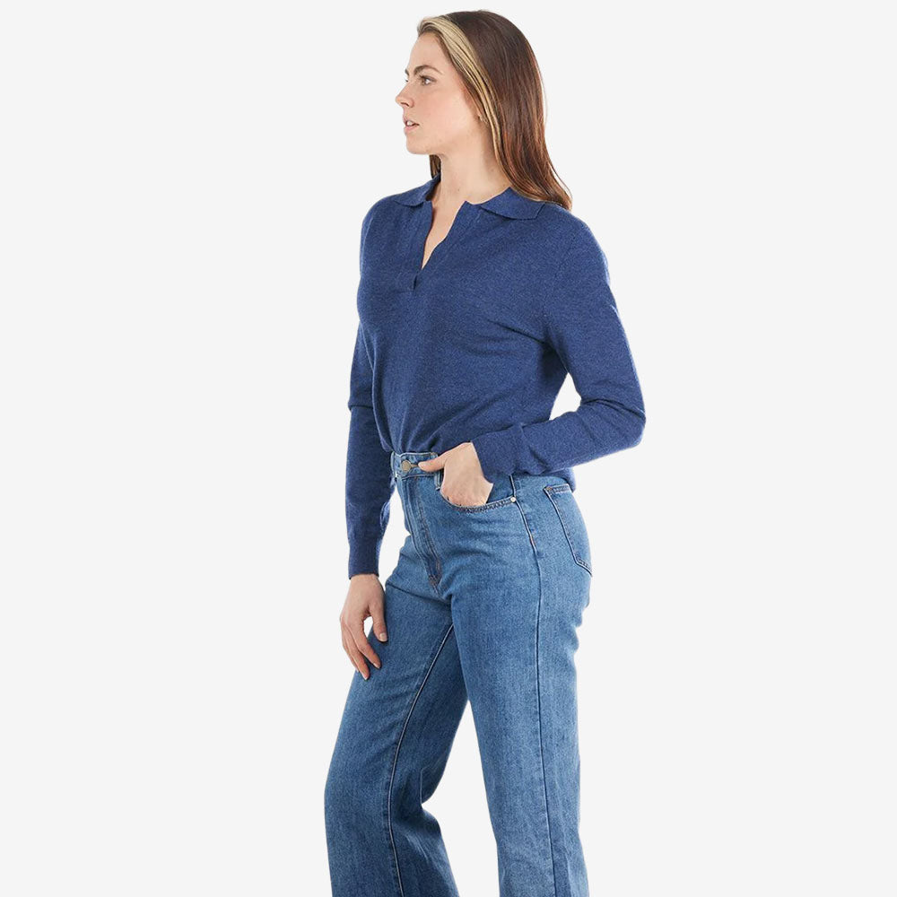 Bridge & Lord Collared V.Neck denim