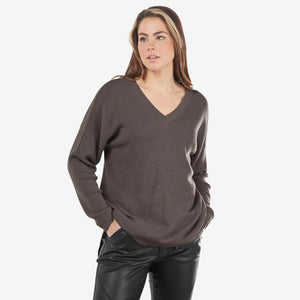 Bridge & Lord Ribbed Vee Pullover