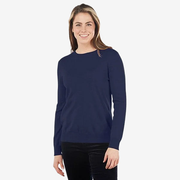 Bridge & Lord Wool/Cashmere Crew navy