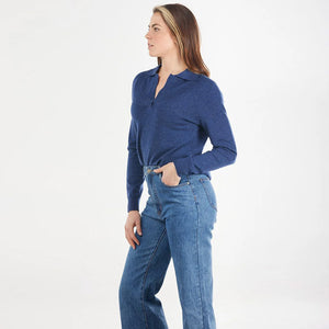 Bridge & Lord Collared V.Neck denim