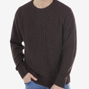 Bridge & Lord Men's Cable Crew Pullover