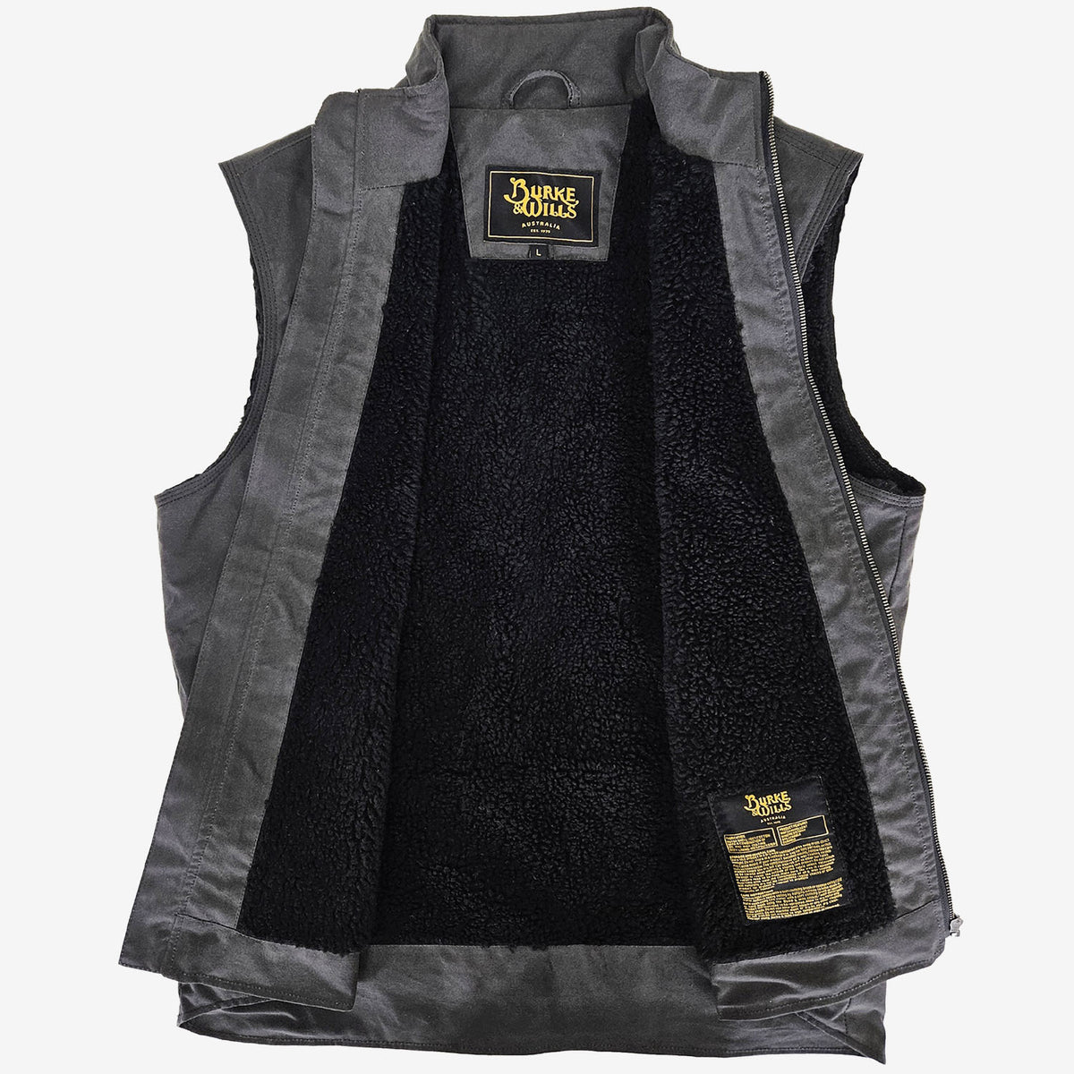 Burke & Wills Stockman Vest gravel