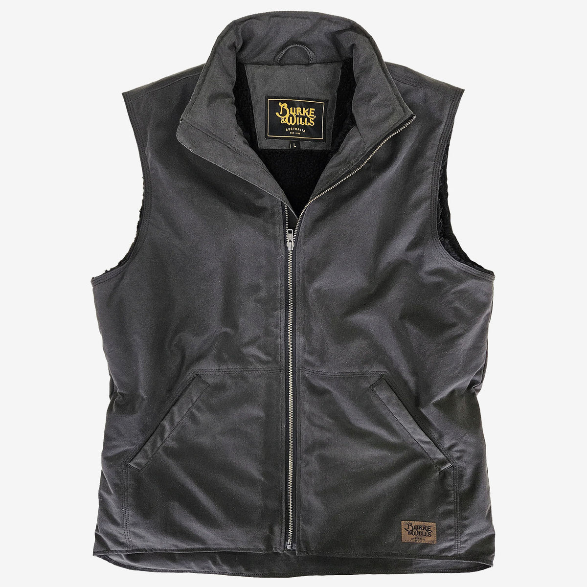 Burke & Wills Stockman Vest gravel