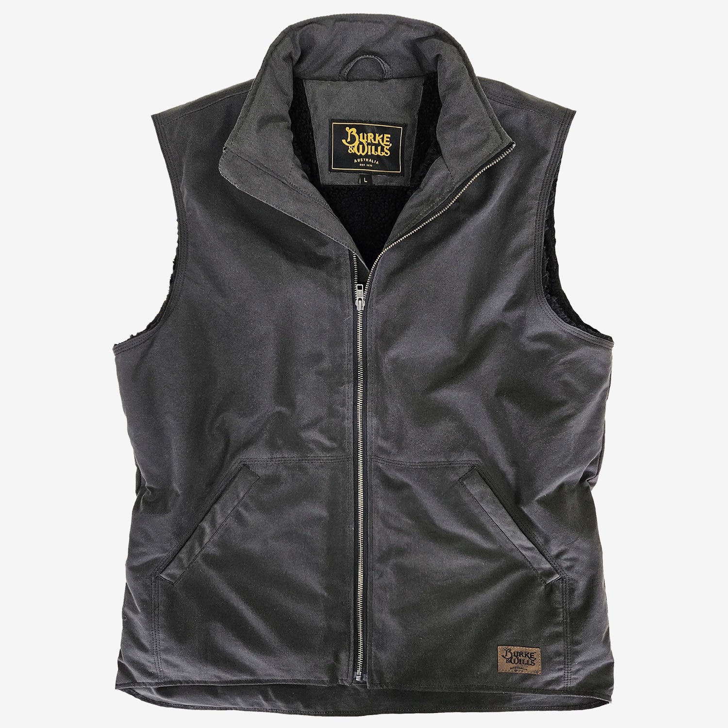 Burke & Wills Stockman Vest gravel