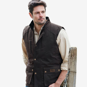 Burke & Wills Derwent Vest brown