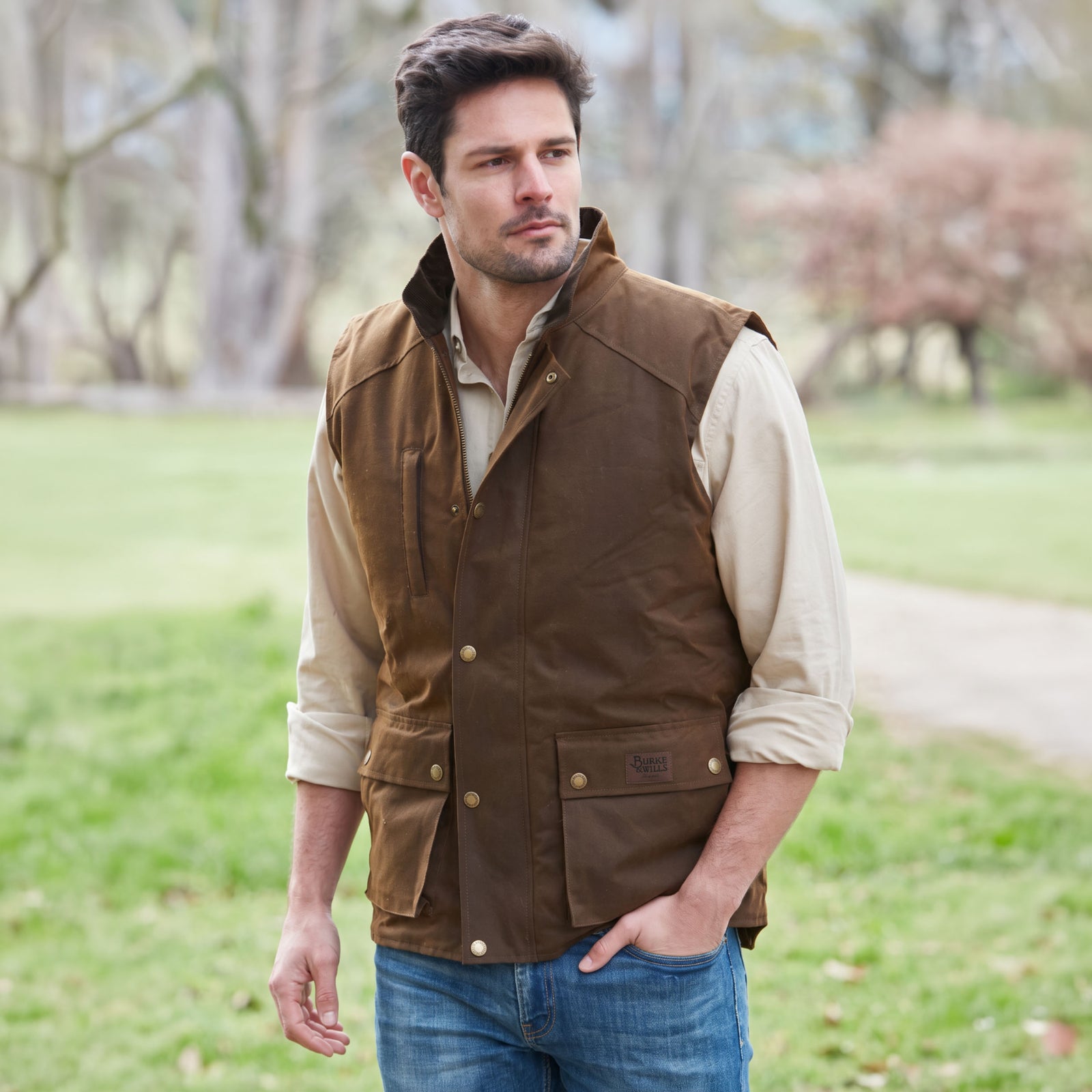 Burke & Wills Derwent Vest bronze