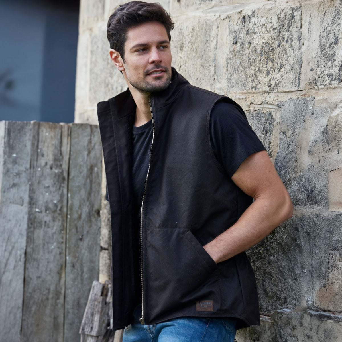 Burke & Wills Stockman Vest brown