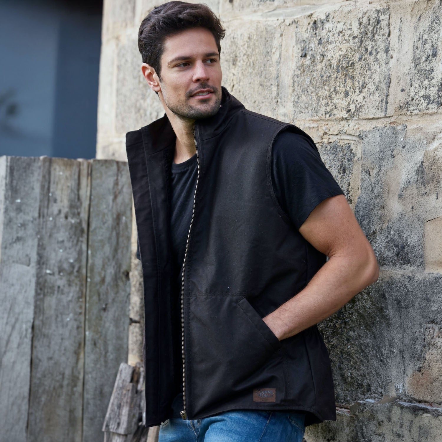 Burke & Wills Stockman Vest brown