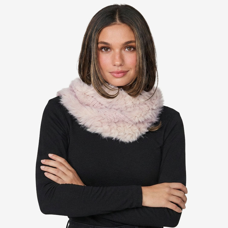 Caju Rabbit Fur Snood CZ1180