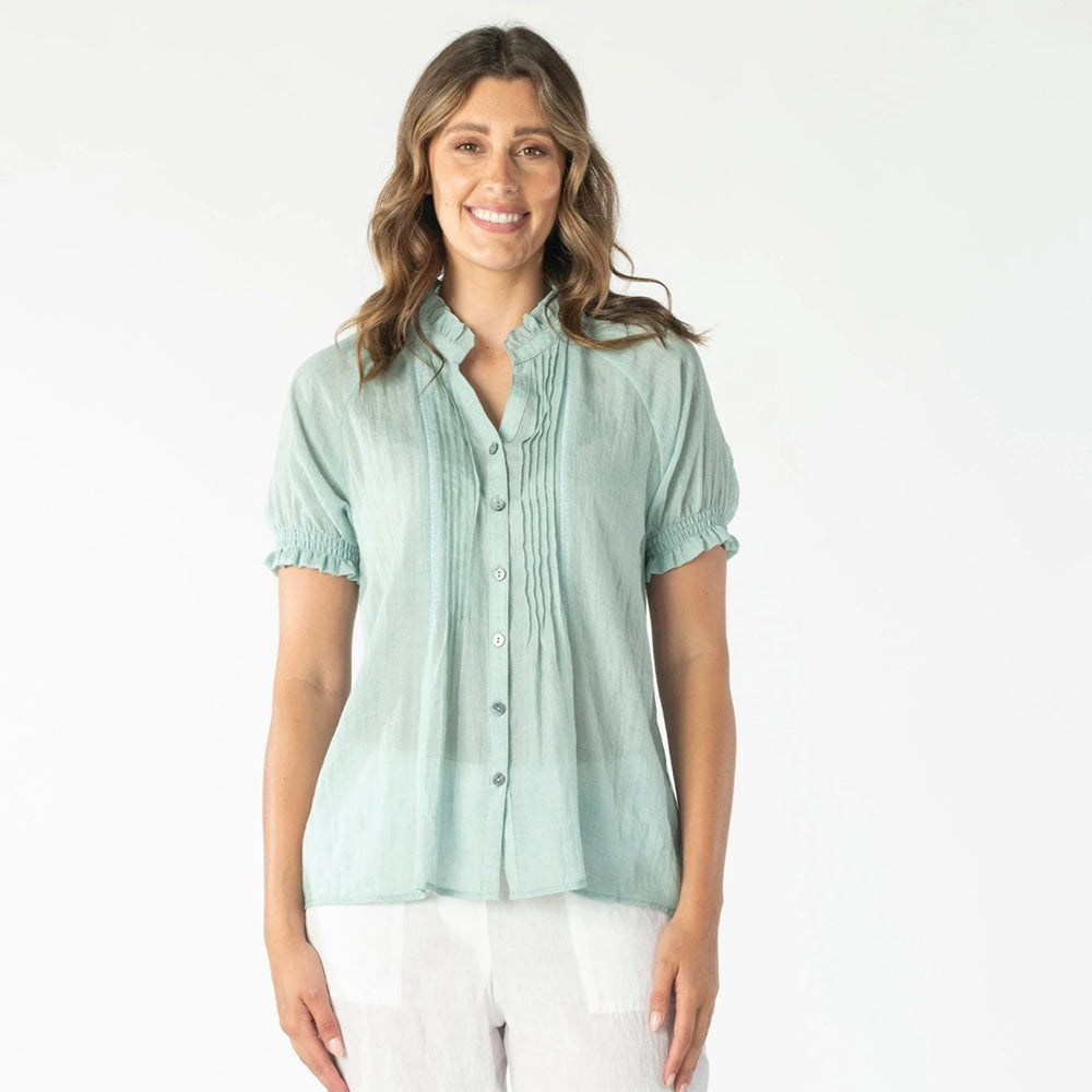 Callan Designs Zara Puff Sleeve Shirt