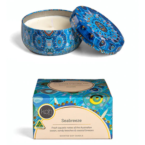 Koh Living Scented Candle Tin - Seabreeze