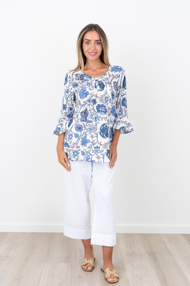 Renoma Casey Pintuck Top