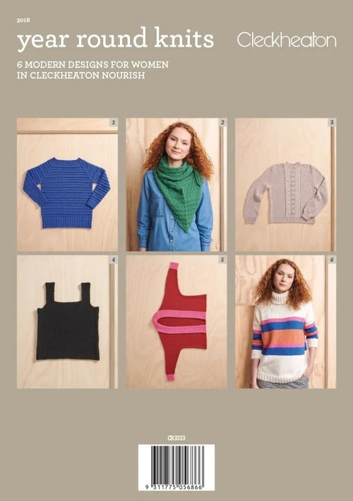 Cleckheaton Year Round Knits Book 3018