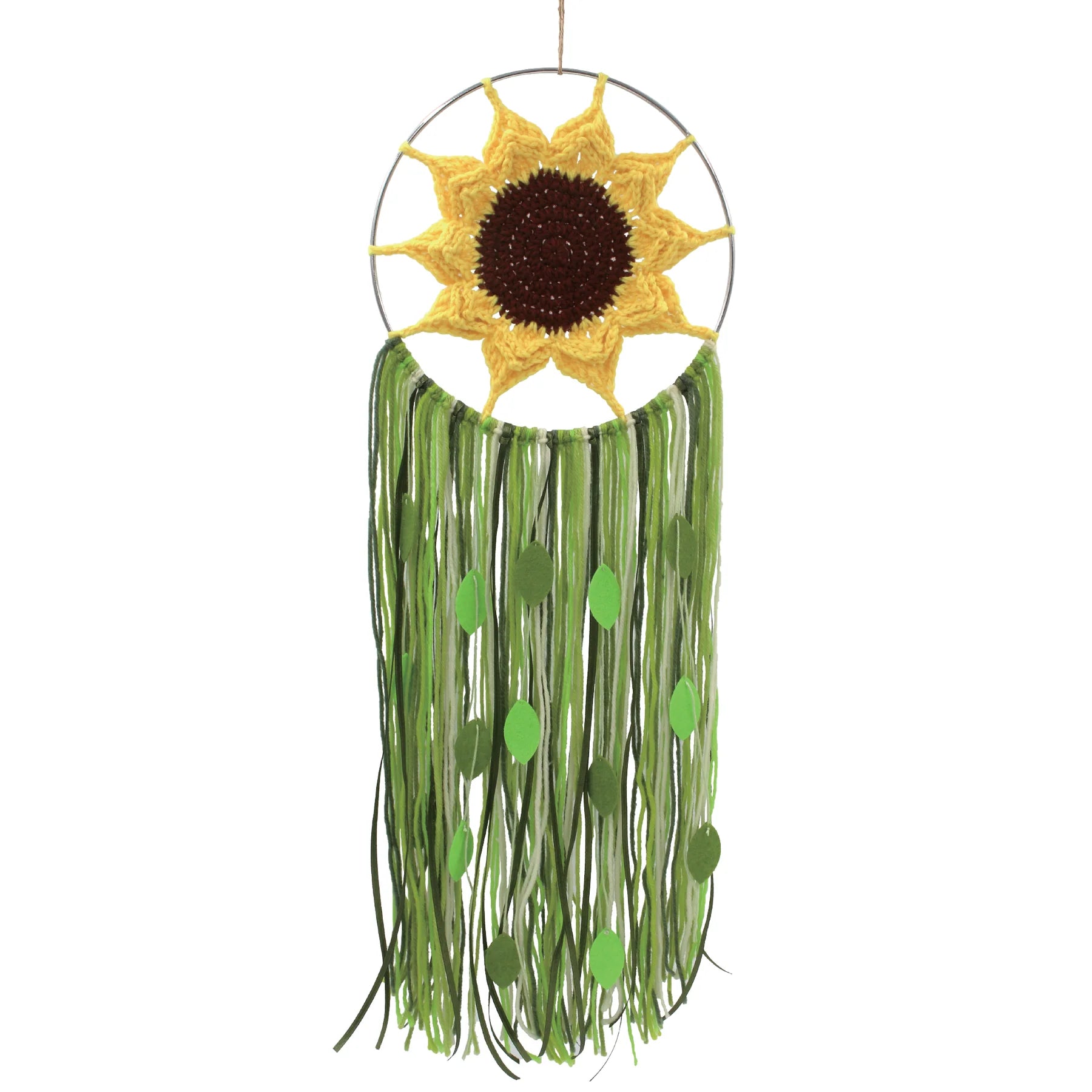 DIY Crochet Wall Hanging Sunflower