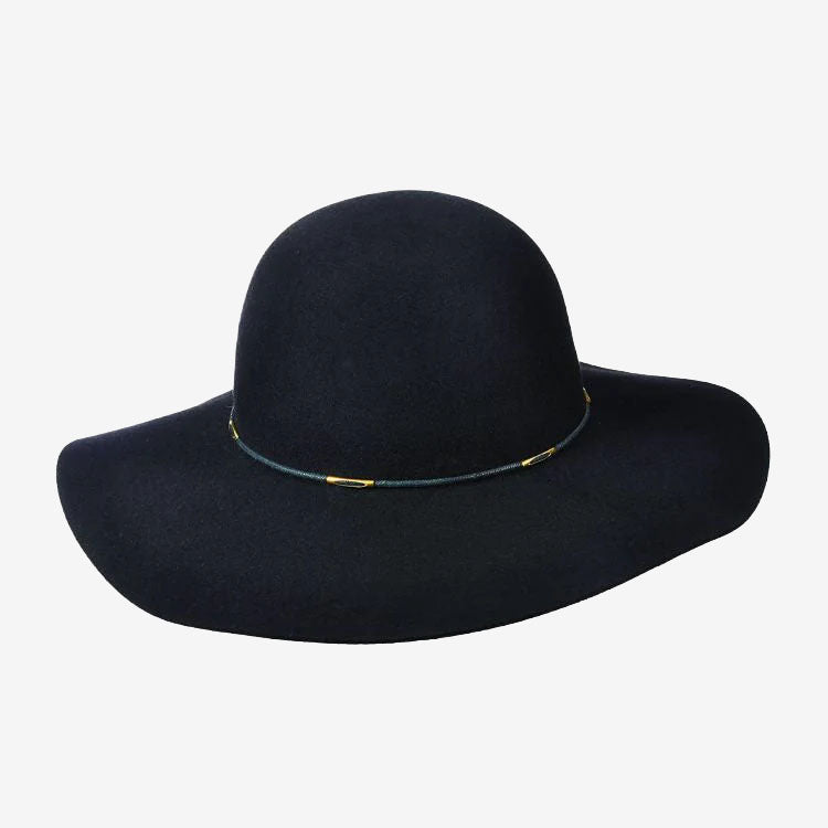Dot & Co. Charlene Wide Brim Hat black