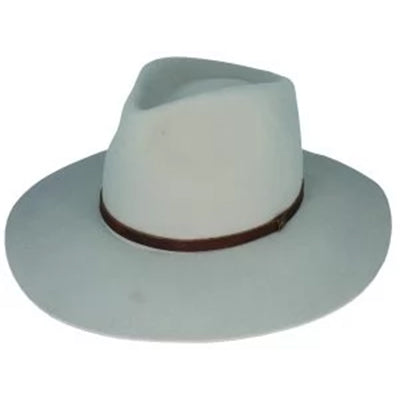 Dot & Co. Will Wool Felt Tear Drop Fedora oat