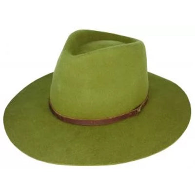 Dot & Co. Will Wool Felt Tear Drop Fedora sage