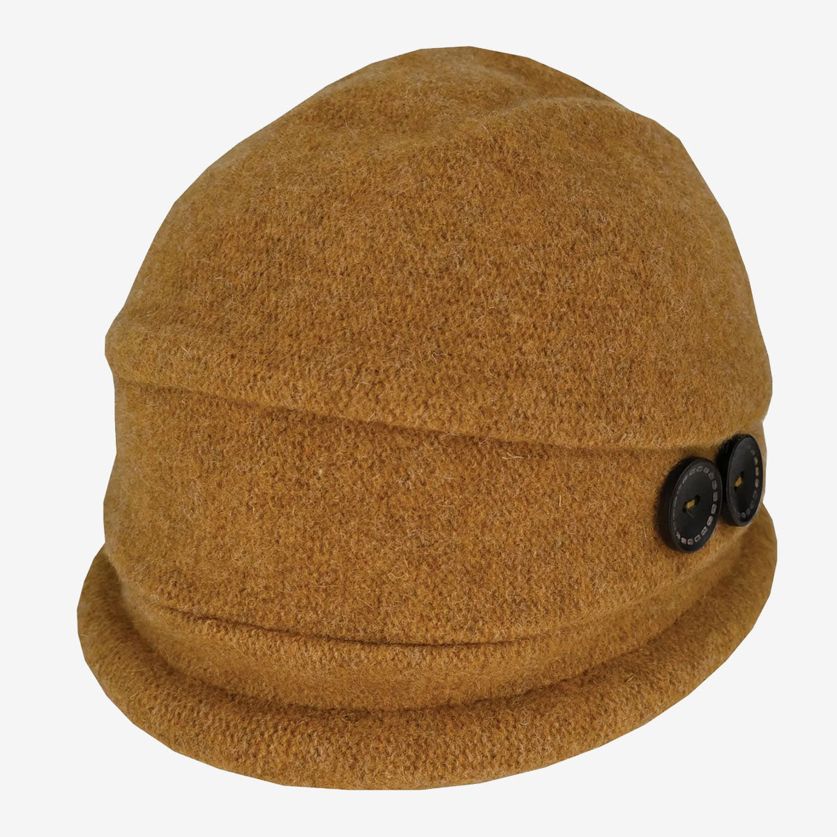 Dot &amp; Co. Boiled Wool Button Pull-On Hat