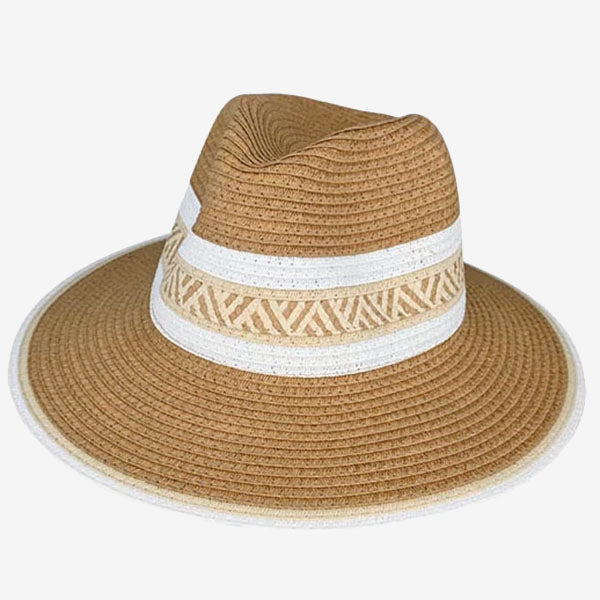 Dot & Co. Keira Paper Braid Fedora white