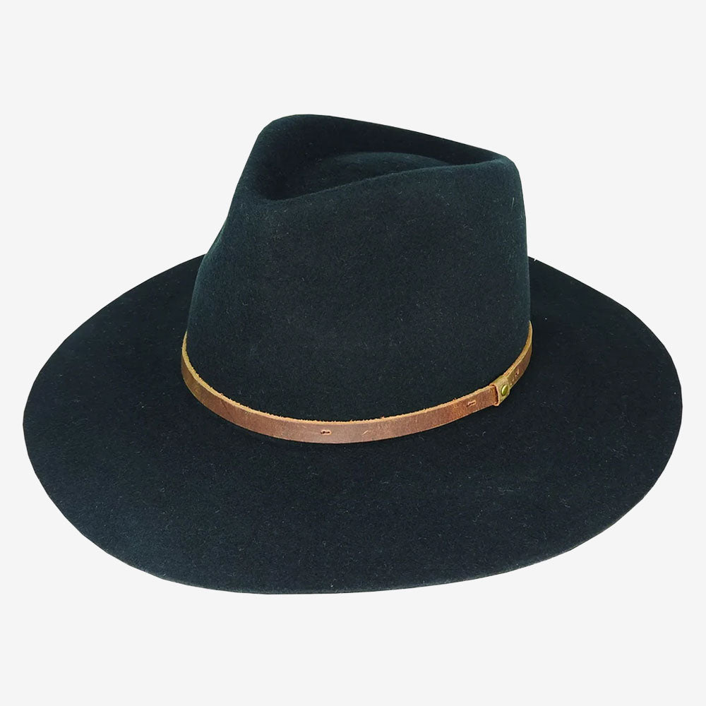 Dot &amp; Co. Will Wool Felt Tear Drop Fedora black